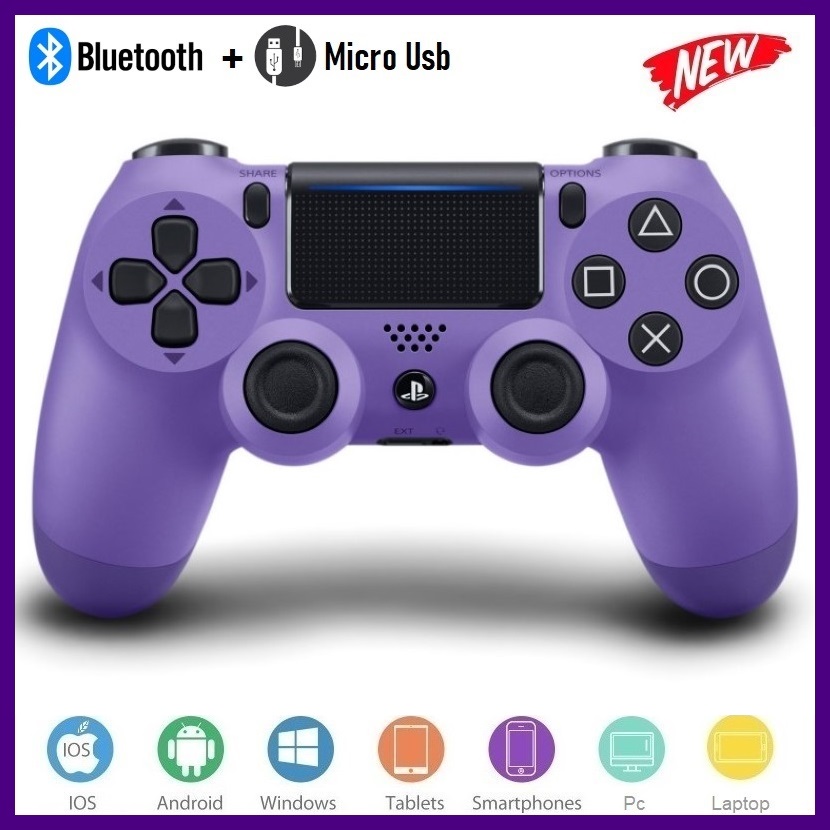 Tay Game không dây bluetooth P/S Purple cho máy tính - điện thoại - máy game Console