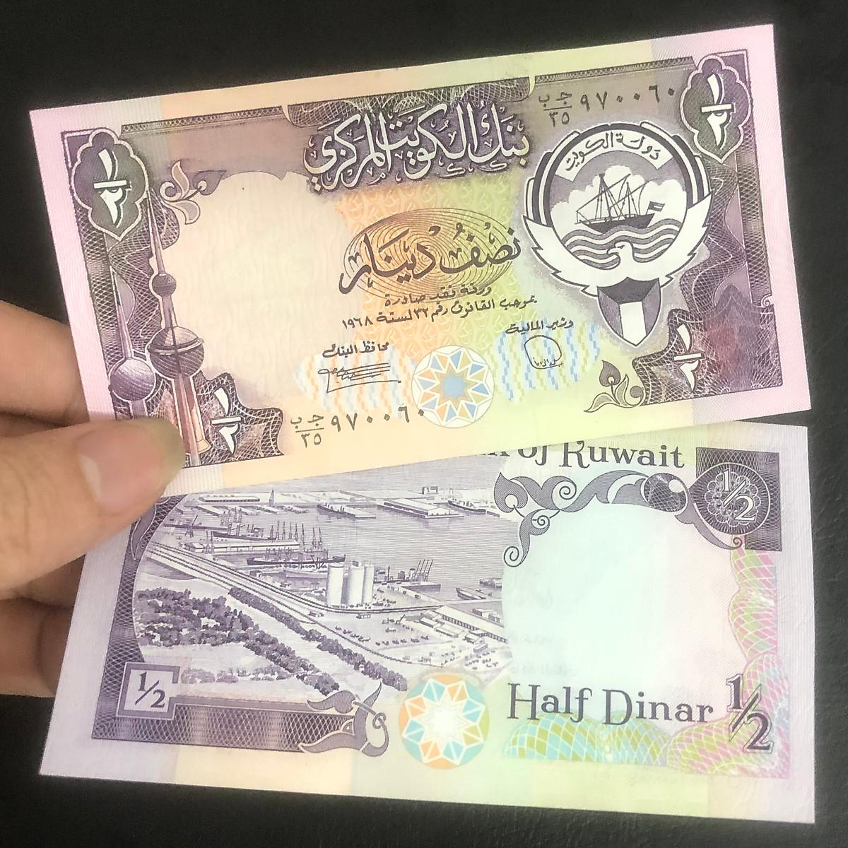 Tiền 1/2 dinars Kuwait, mệnh giá lạ của quốc gia có tờ tiền đắt giá nhất thế giới