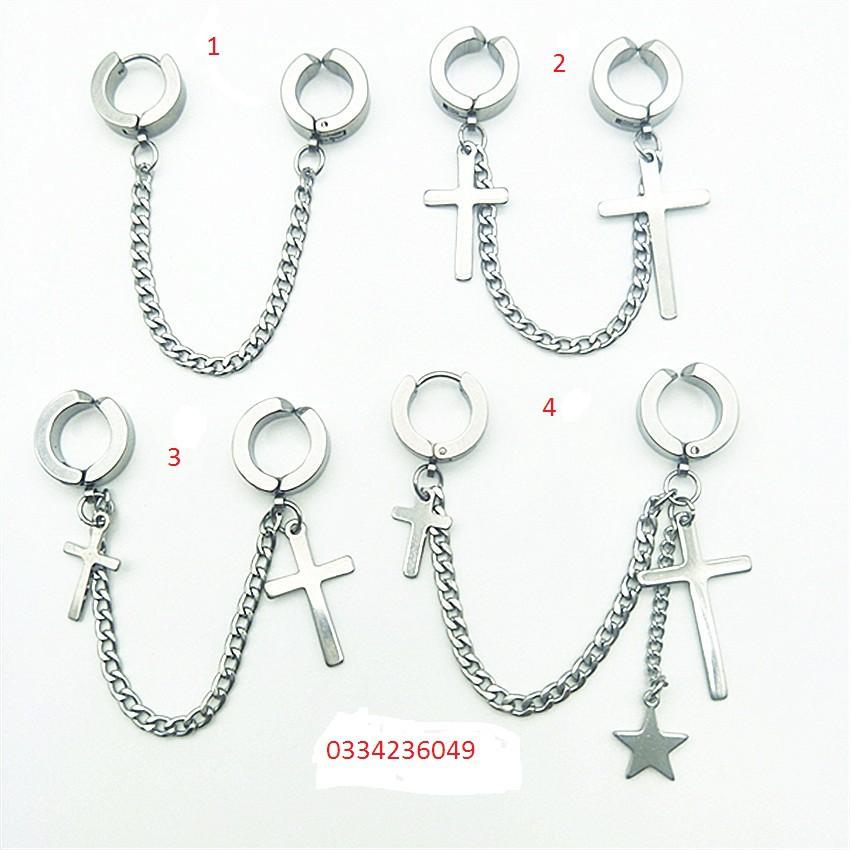 Bông tai Trang Sức Hàn Quốc Hình Học