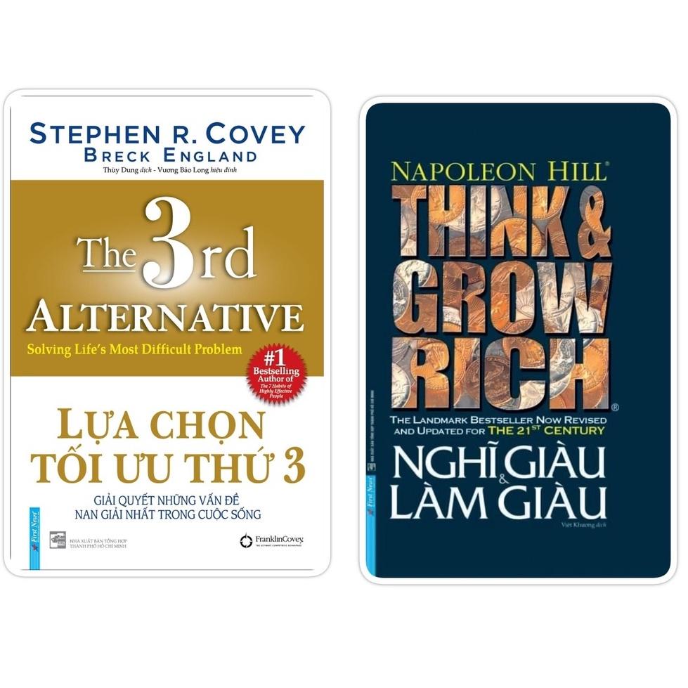 Sách - Combo Bìa cứng Lựa chọn tối ưu thứ 3 + Nghĩ giàu và làm giàu - FirstNews