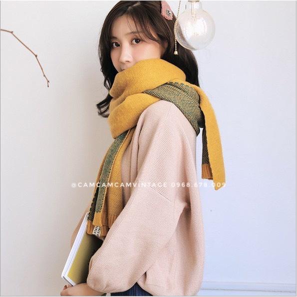 KHĂN LEN QUÀNG CỔ NAM NỮ THỜI TRANG MỀM MỊN NHẸ ẤM - KHĂN CHOÀNG QUẢ DỨA MAXSHOPDOC
