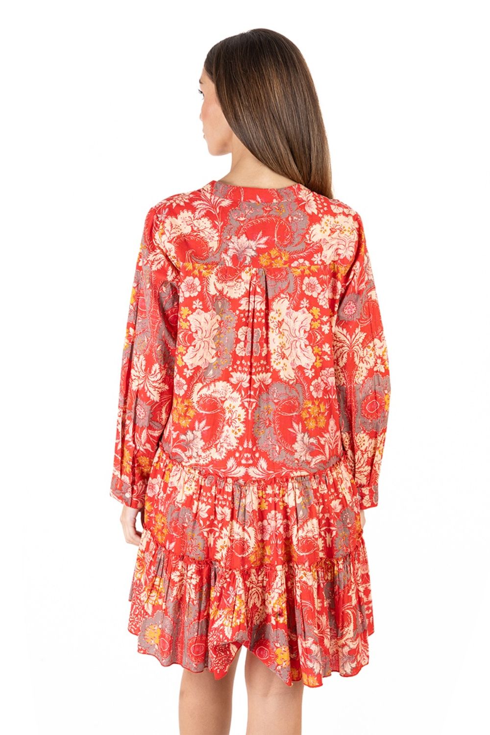 Đầm Boho Đỏ Cotton Isla Bonita