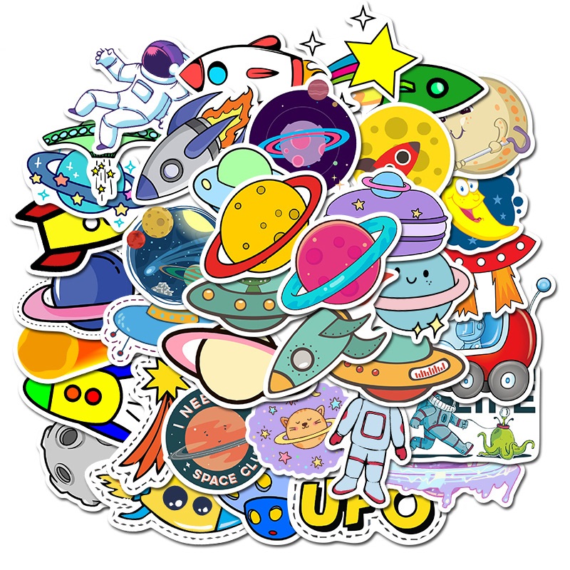 Set 60 Sticker Planet Space