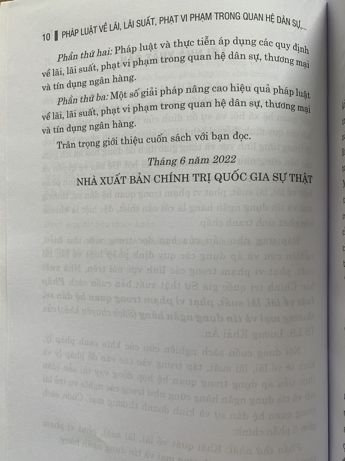 Pháp luật về lãi, lãi suất, phạt vi phạm trong quan hệ dân sự, thương mại và tín dụng ngân hàng