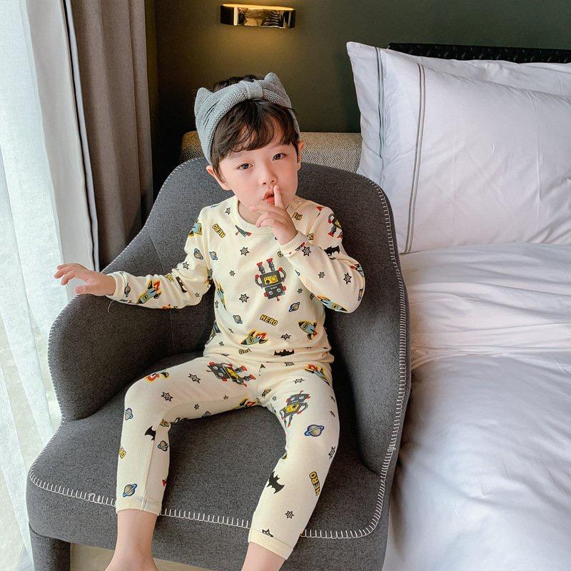 Bộ thun dài tay cho bé Magickids dáng ôm body giữ ấm in hình động vật dễ thương chất cotton Quần áo trẻ em BR22032