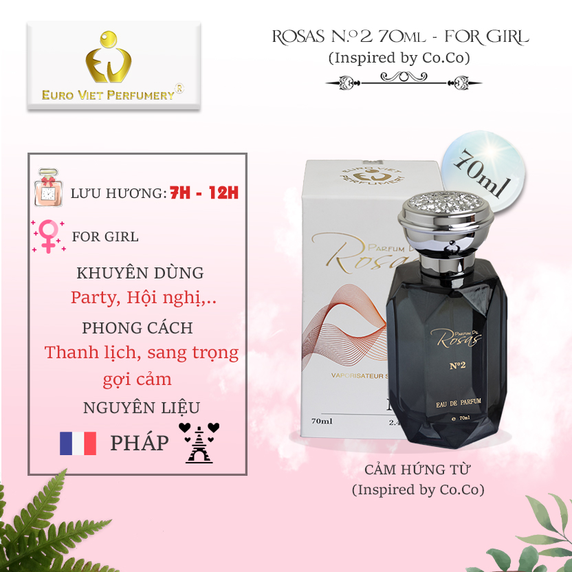 Nước hoa PERFUM DE ROSAS No.2 ( Chanel CoCo - Kiêu Sa)