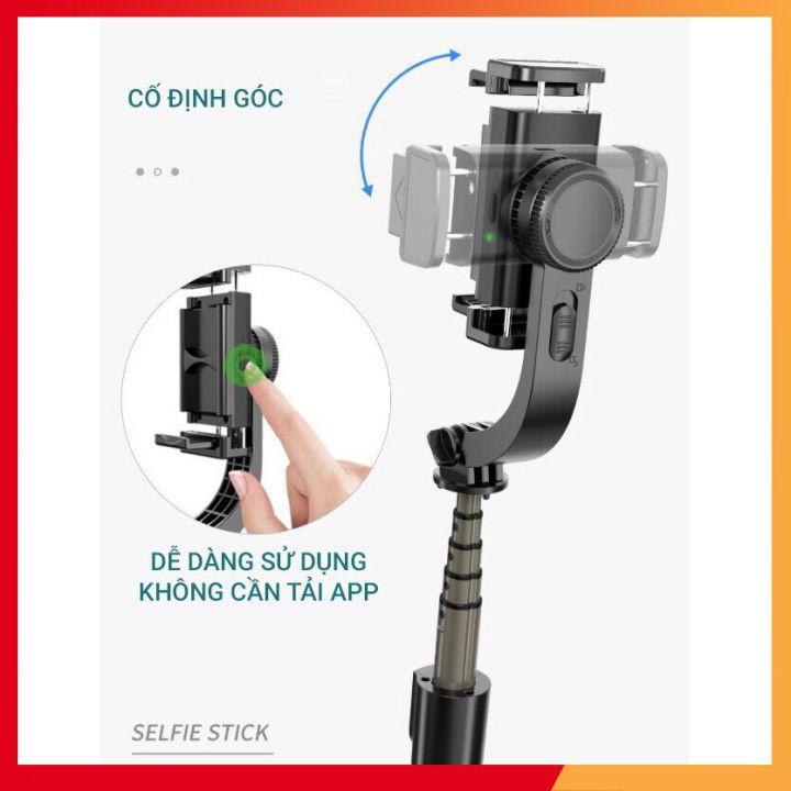 Gậy chống Rung Gimbal Stabilizer L08 Tay Cầm Chống Cho Điện thoại Gimbal L08 Có Bluetooth Tiện Dụng