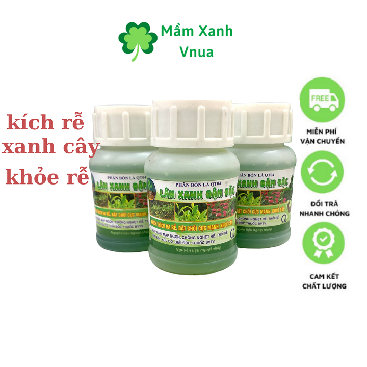 Siêu Lân Xanh Đậm Đặc - Chai 100Ml Kích Ra Rễ, Bật Chồi Cực Mạnh, Khỏe Cây