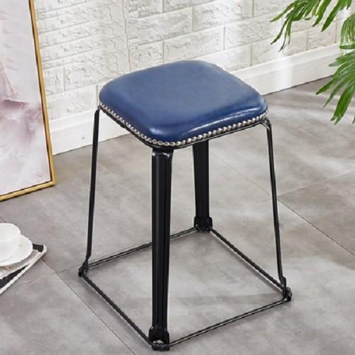 Ghế đôn, ghế không tựa lưng chân thép cao cấp, có thể xếp chồng tiết kiệm diện tích - RE0696