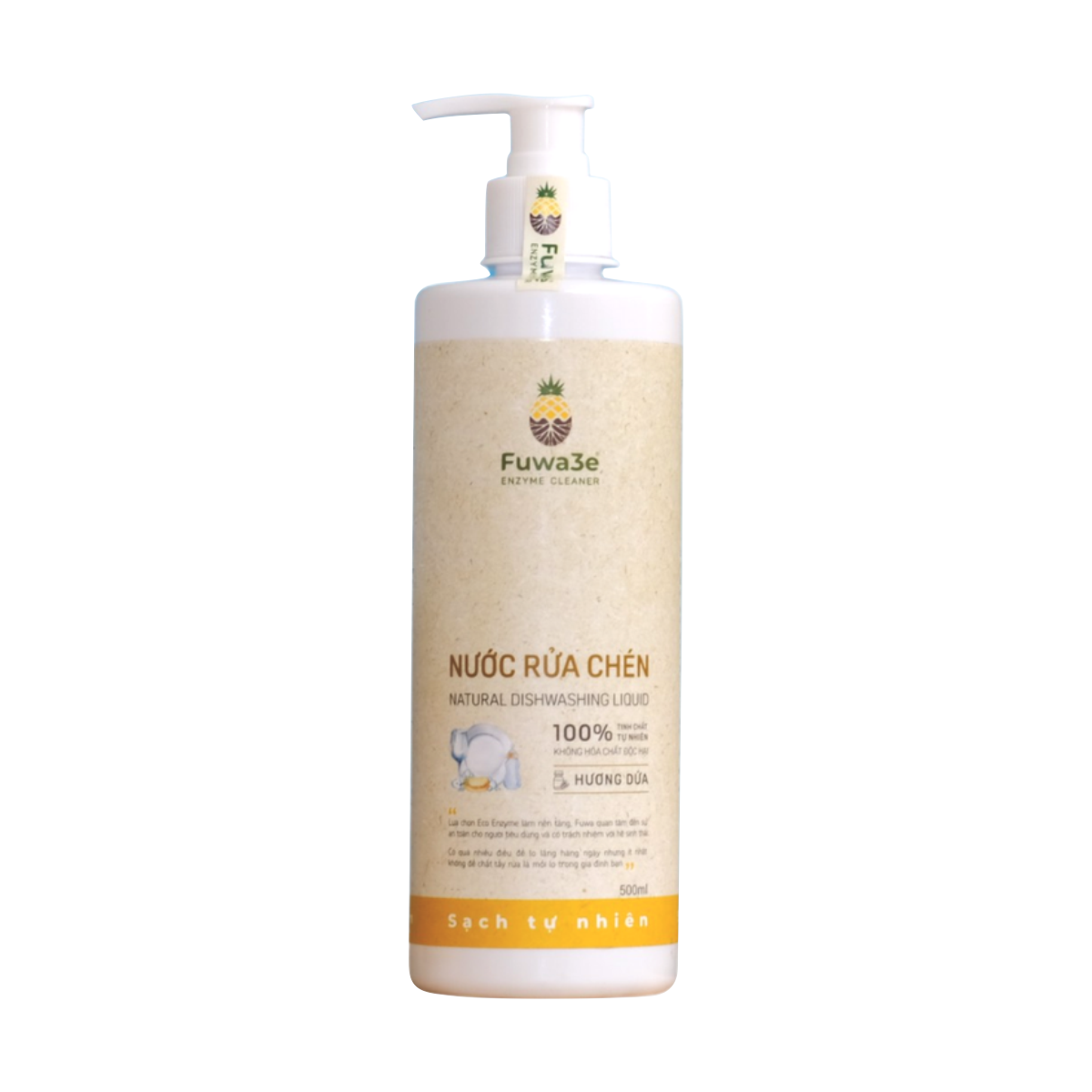 Nước rửa chén hữu cơ Fuwa3e chai 500ml
