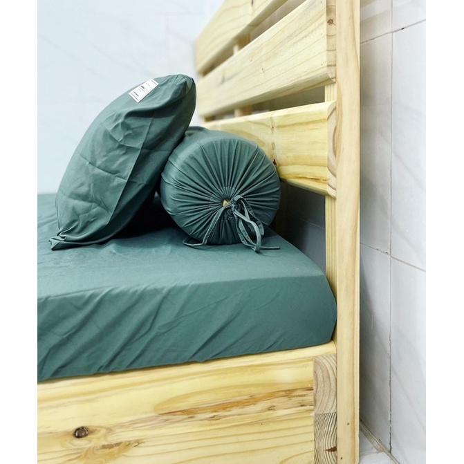 GIƯỜNG PALLET 1m2x2m CHÂN CAO 20cm CÓ ĐẦU GIƯỜNG FULL KÍN CHÂN