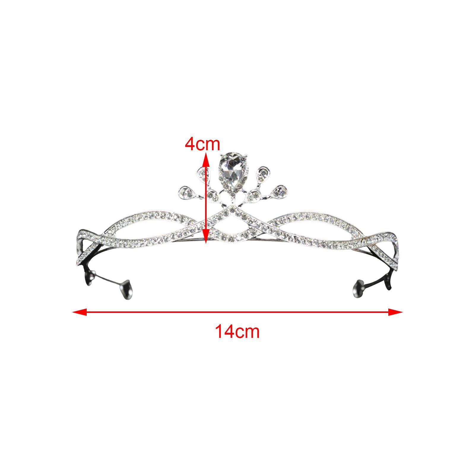 Crystal Rhinestone Queen Bride Tiara Crown for Women Girls Headdress Vintage Bridal Birthday Prom Wedding Tiaras and Crowns Hair Jewelry Accessories