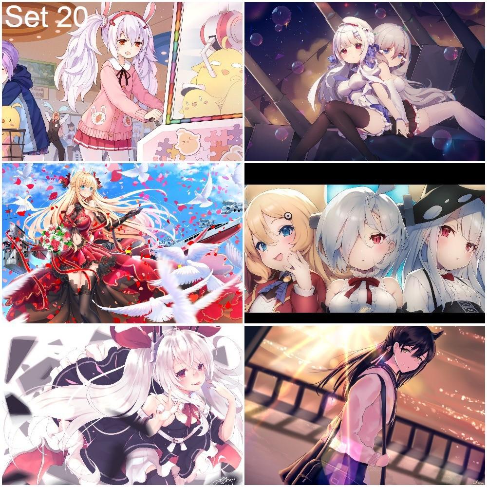 Bộ 6 Poster game Azur Lane - A3,A4,A5