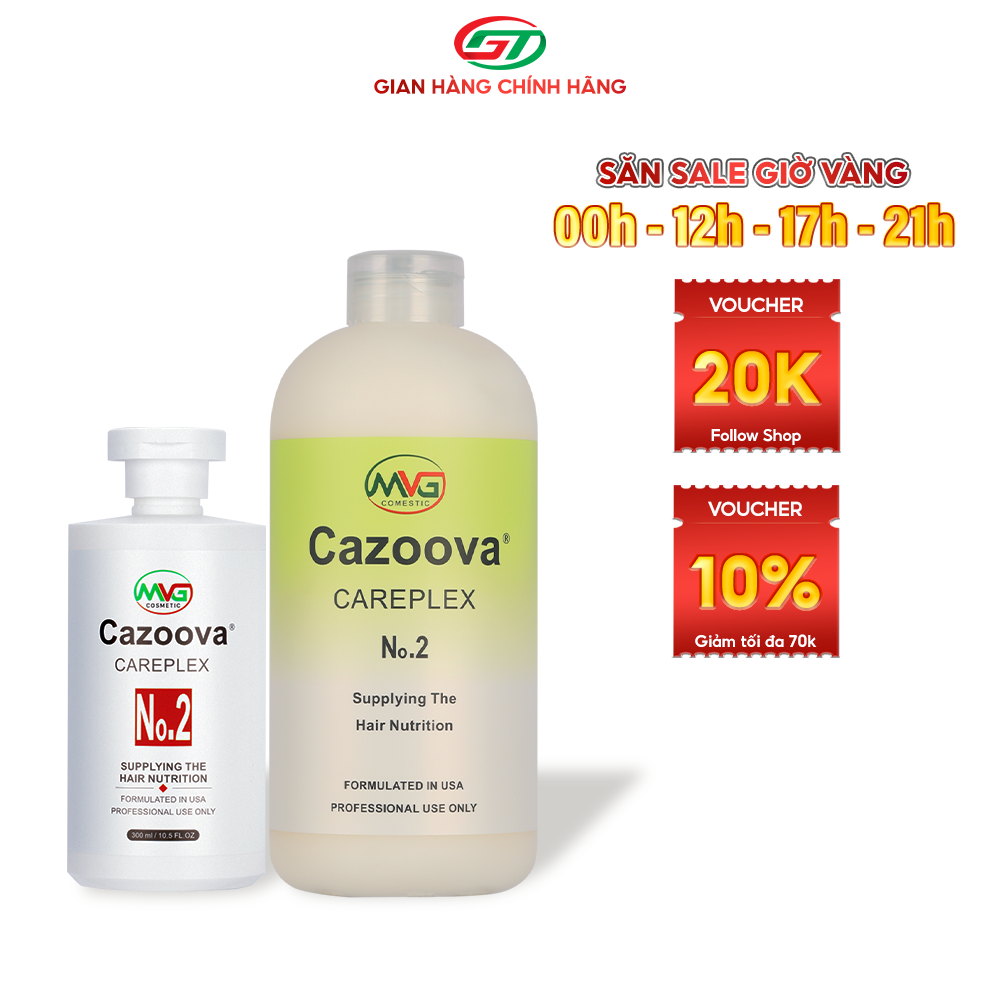 Dầu xả phục hồi tóc hư tổn, dưỡng tóc nhuộm Cazoova Careplex No.2 300ML &amp; 700ML