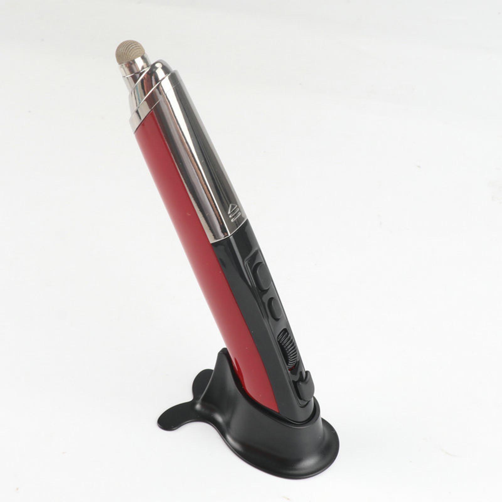 2pc 2.4G Wireless Optical USB Touch-Pen Mouse 1600DPI Pocket Mouse Pen red
