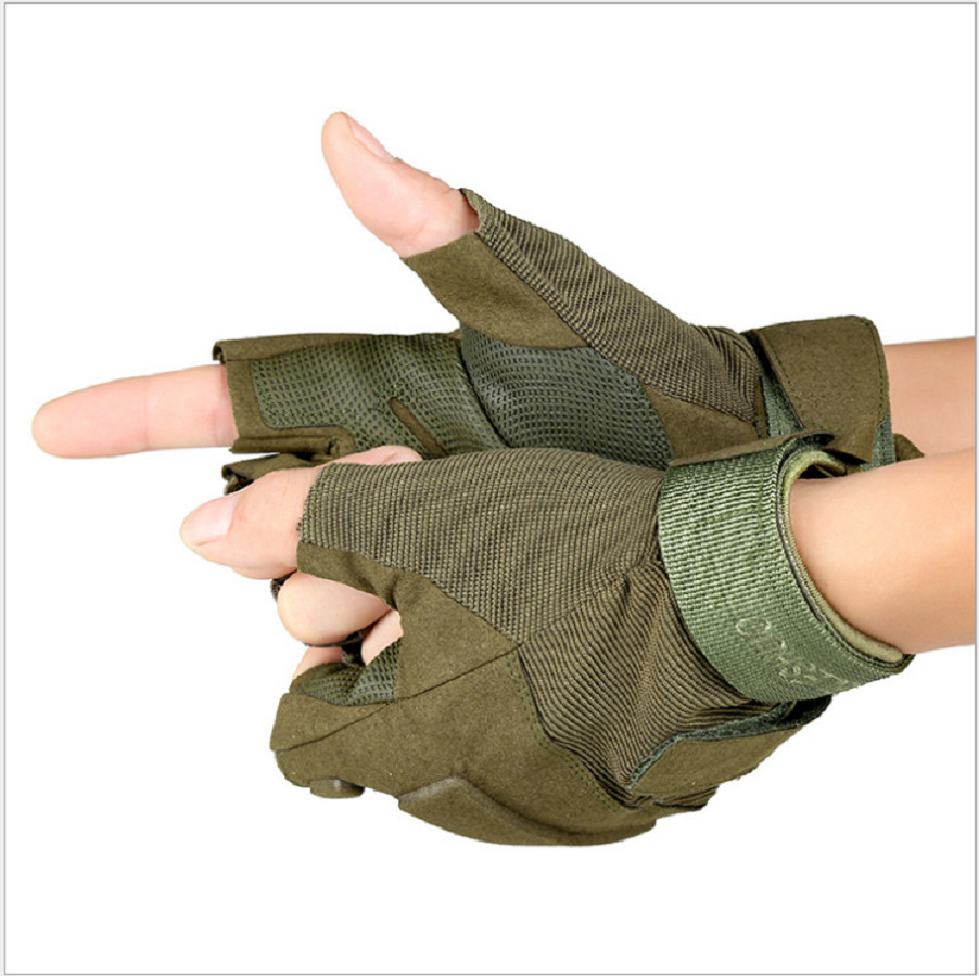 Găng tay chiến thuật - Đen - XL (lòng bàn tay 9.1-10cm)
