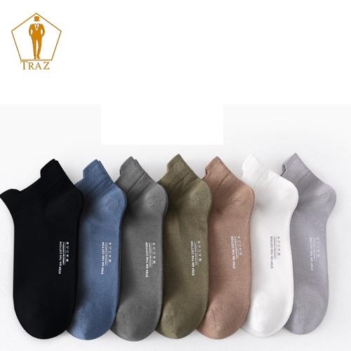 Tất cổ cao nữ nam TRAZ trơn chất vải mềm dày thoáng khỉ vớ nữ nam cổ cao Unisex phong cách Hàn Quốc