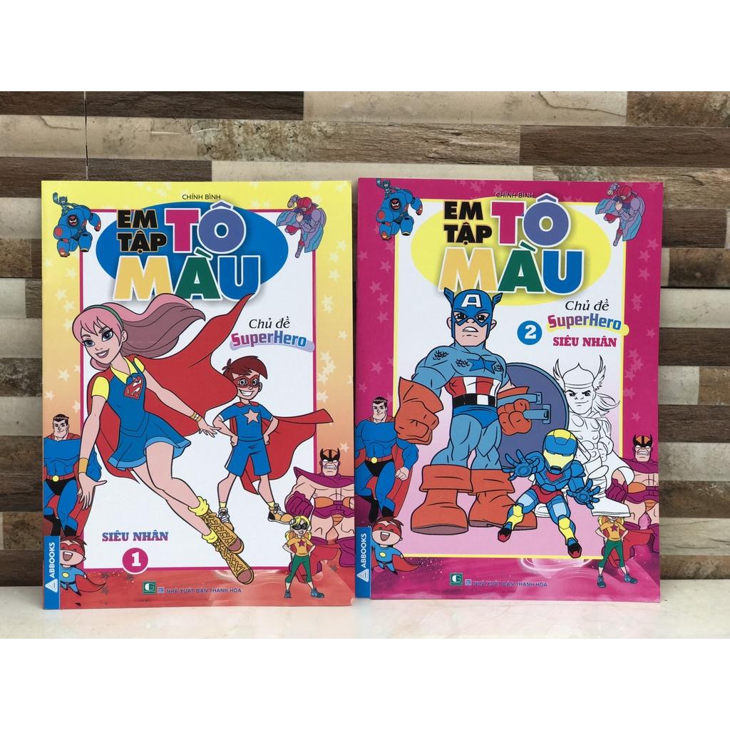Em tập tô màu siêu nhân SUPER HERO