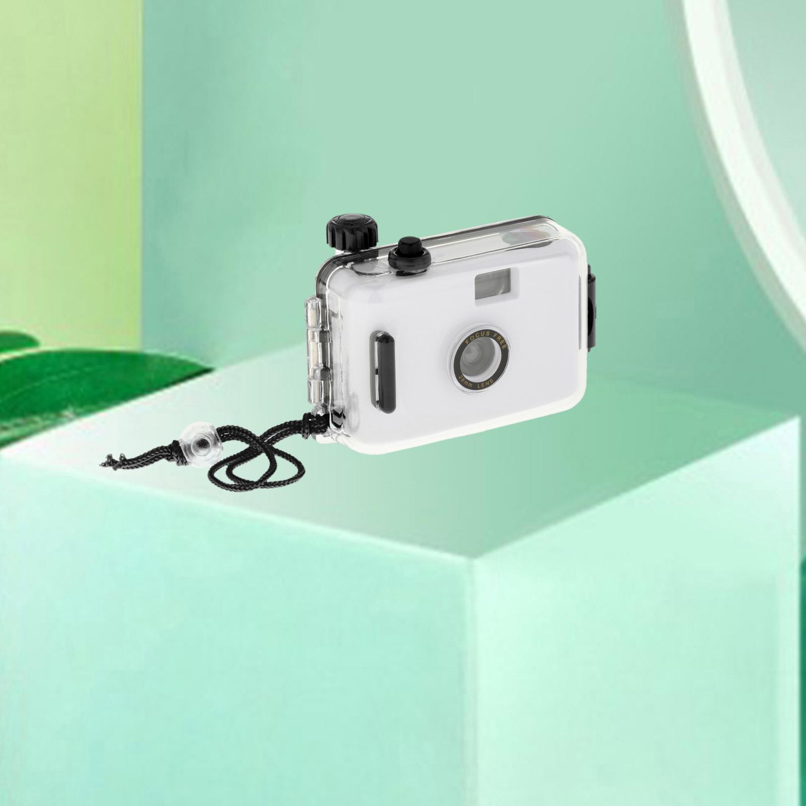 Compact Mini Camera Cute 35mm Film Parts for Photography Surfing Black Case