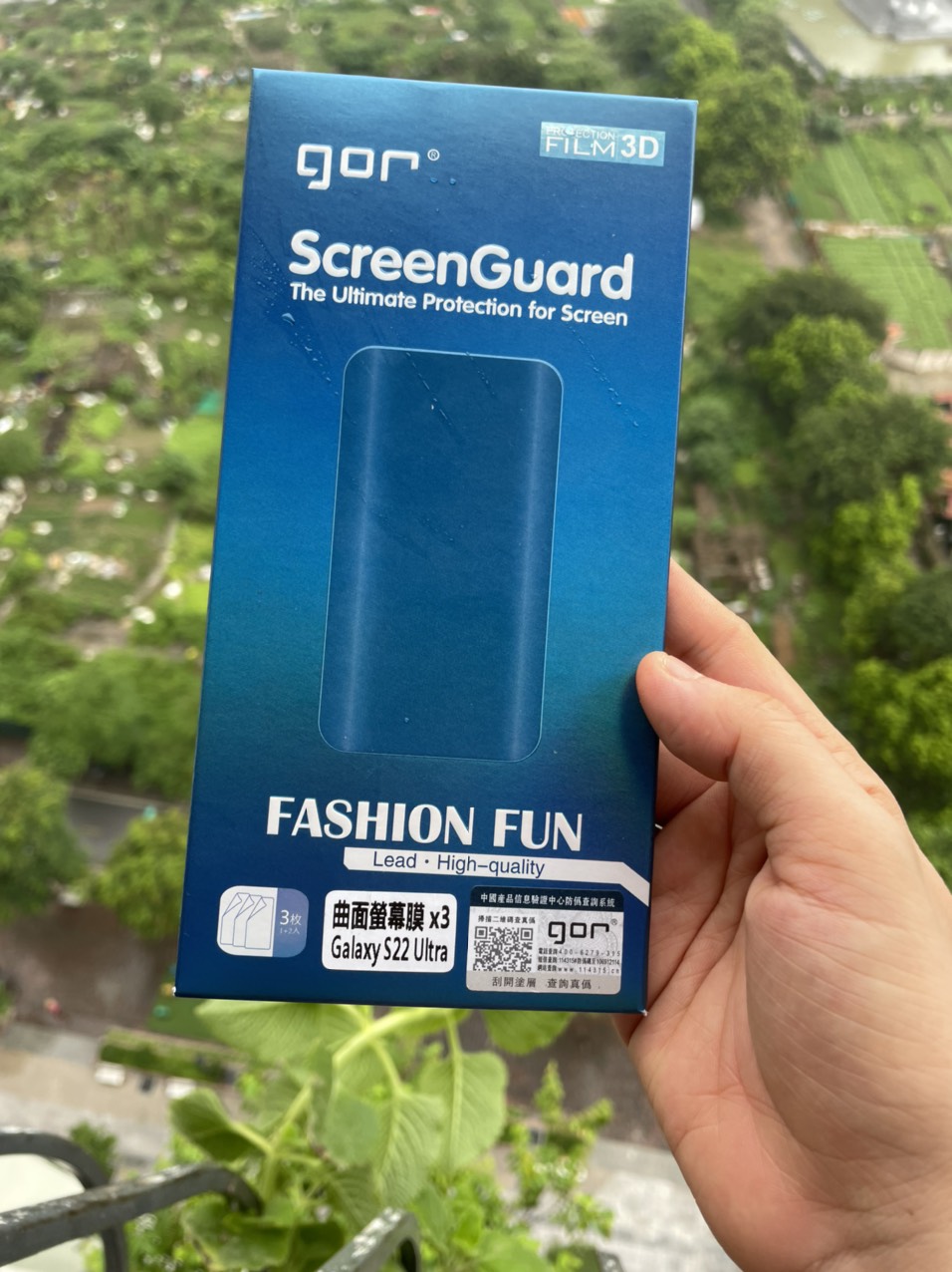 Bộ 3 miếng dán màn hình full cho Samsung Galaxy S22 Ultra, S22 Ultra 5G hãng Gor - Hàng nhập khẩu