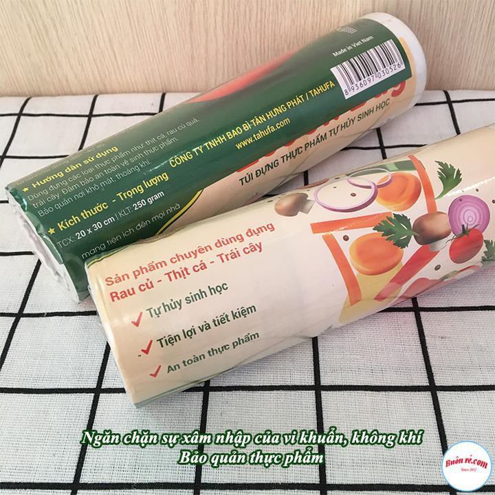 Cuộn Túi Đựng Thực Phẩm 250gr - Sinh Học Tự Hủy Ecook Bag 00468