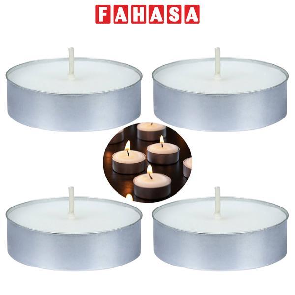 Bộ 4 Đèn Cầy Tealight Gắn Đèn Trung Thu Vinacraft - Màu Trắng