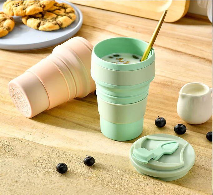 CỐC NƯỚC GẤP GỌN 350ML PHÙ HỢP SỬ DỤNG CHỨA NƯỚC-JL