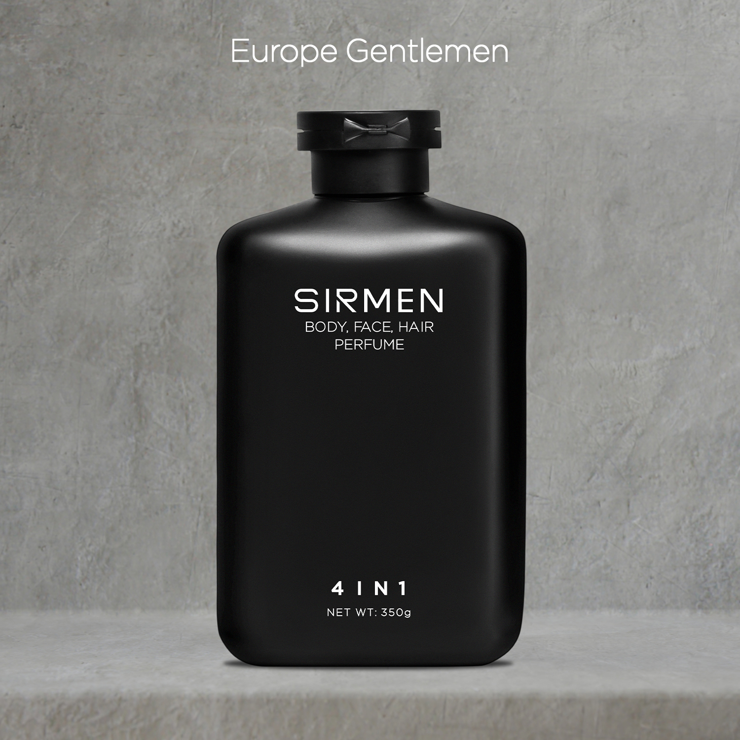 Sữa tắm gội nam 4 in 1 hương nước hoa châu Âu SIRMEN Europe Gentlemen cao cấp 350g công nghệ EU-Nano đậm đặc gấp 2 lần