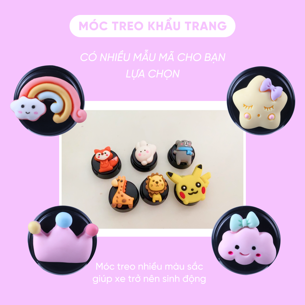 Móc Treo Đồ Mini Gắn Xe Ô Tô, Dễ Thương | Móc Treo Đồ Mini Có Hình Dễ Thương, Tiện Dụng Treo Các Vật Dụng Nhỏ Trên Xe, Trang Trí Cho Xe Ô Tô