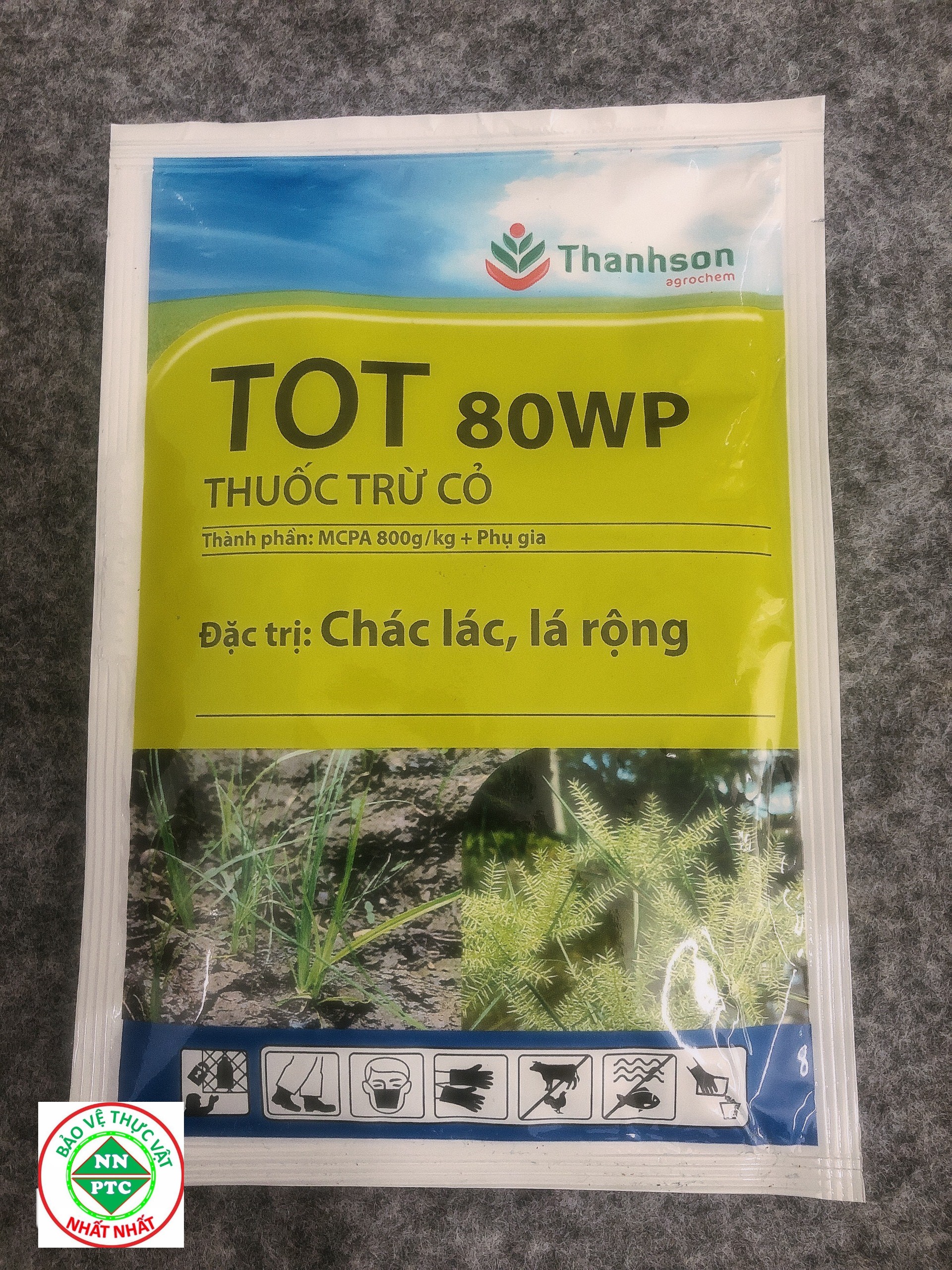 TOT 80WP 50gr sản phẩm chuyên diệt cỏ chác lá, cỏ lá rộng thay thế 2,4-D