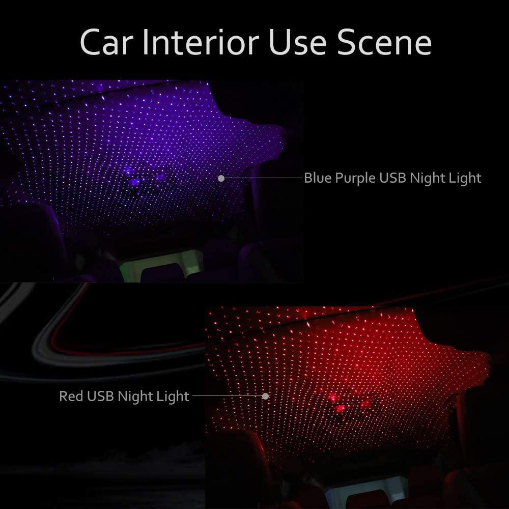 Đèn LED Tạo Hiệu Ứng Bầu Trời Đầy Sao Màu Galaxy Có Thể Điều Chỉnh Trang Trí Trần Xe Hơi