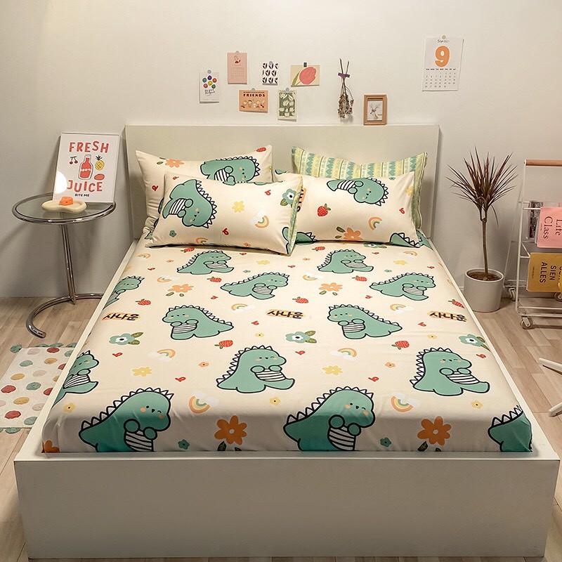 Bộ Ga Giường Và Vỏ Gối Cotton Korea ADU79 Bedding Đủ Kích Thước Trải Nệm 1m4, 1m6, 1m8 Chưa Gồm Chăn0