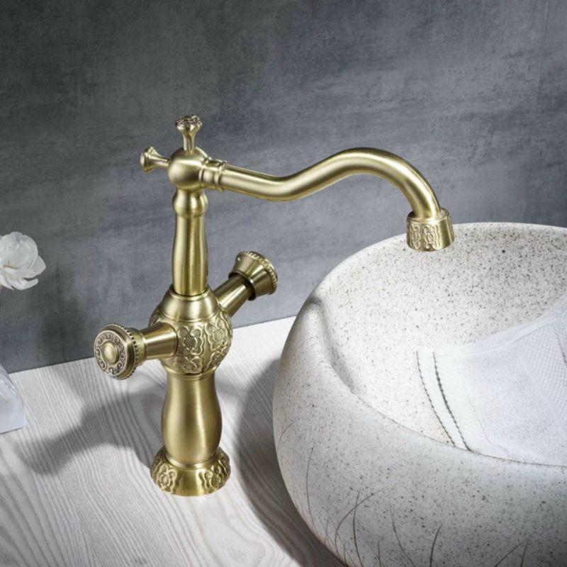 Vòi lavabo nóng lạnh Cổ Điển