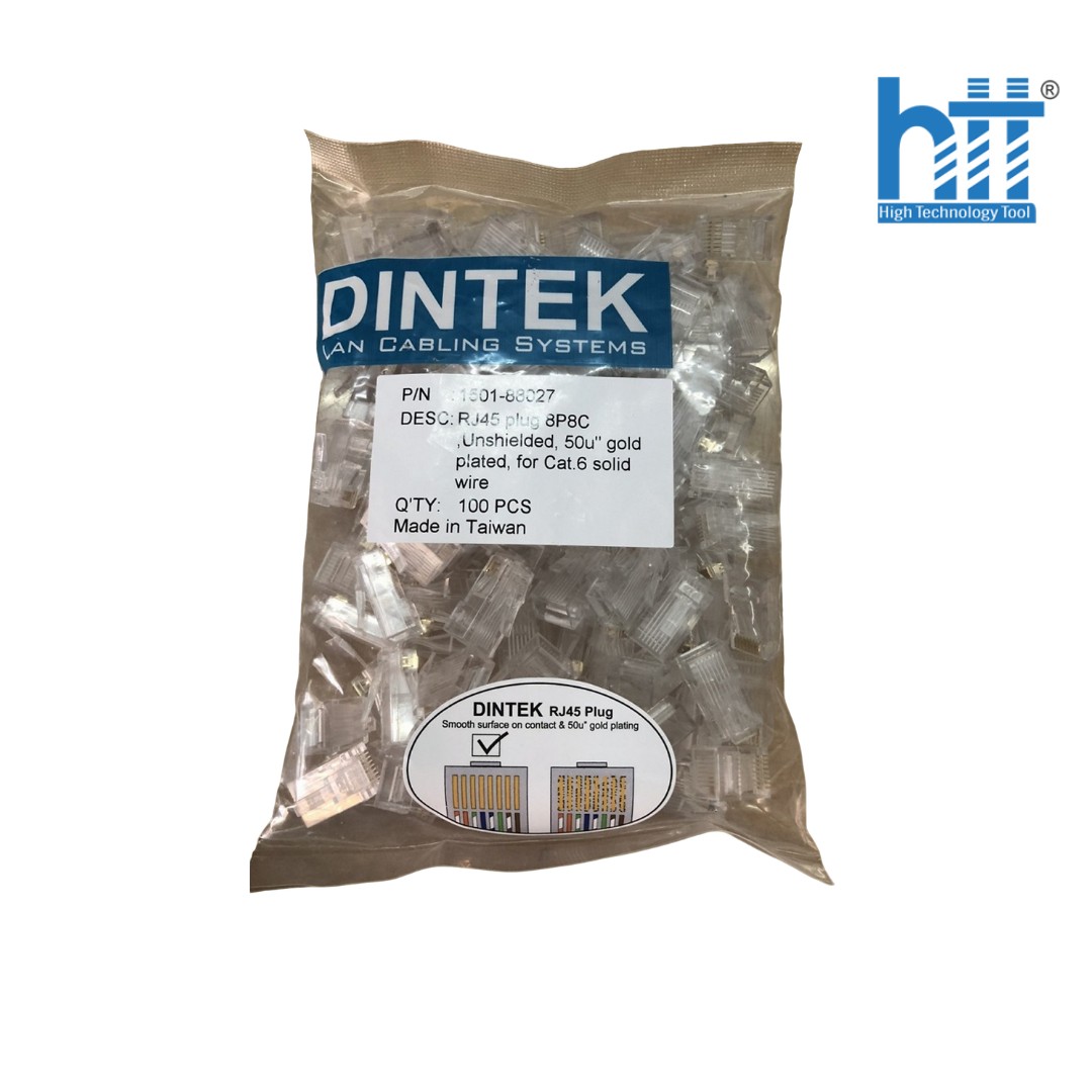 Đầu mạng RJ45 DINTEK UTP Cat 6 (1501-88027) - Hàng Chính Hãng