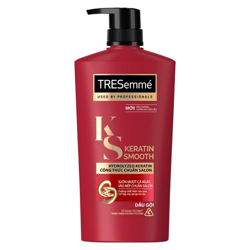 Dầu gội TRESEMME Keratin Smooth Cho tóc khô xơ rối Công thức Hydrolyzed Keratin Dưỡng Tóc Vào Nếp Suôn Mượt 850g