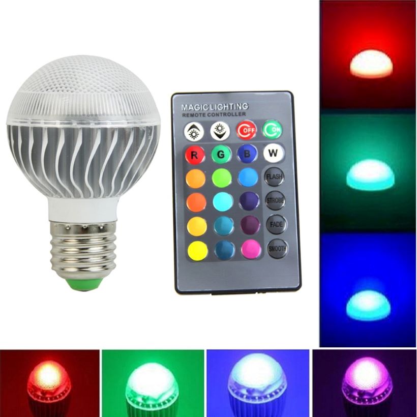Đèn led đổi màu điều khiển từ xa 5WRGB