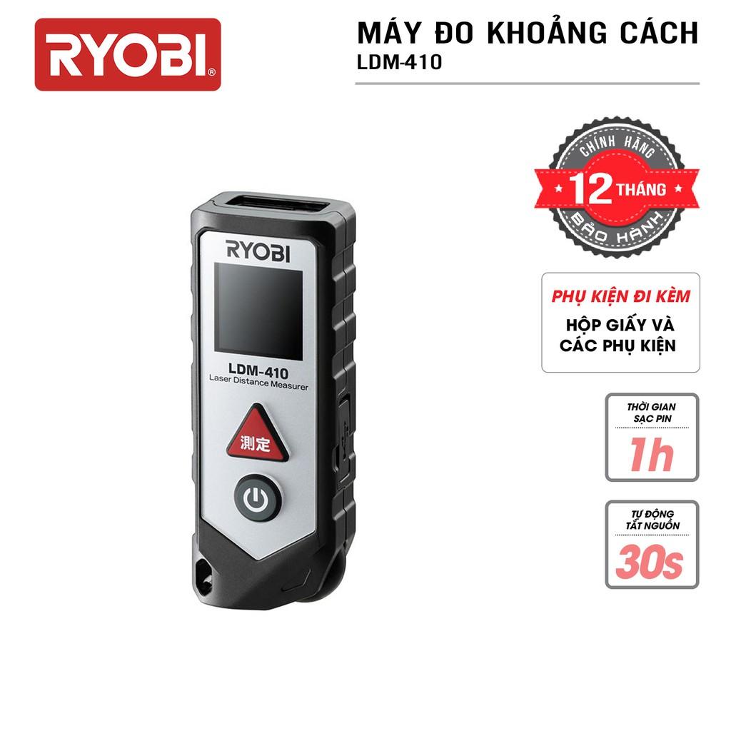 Máy đo khoảng cách laser RYOBI - LDM-410 - Hàng Chính Hãng