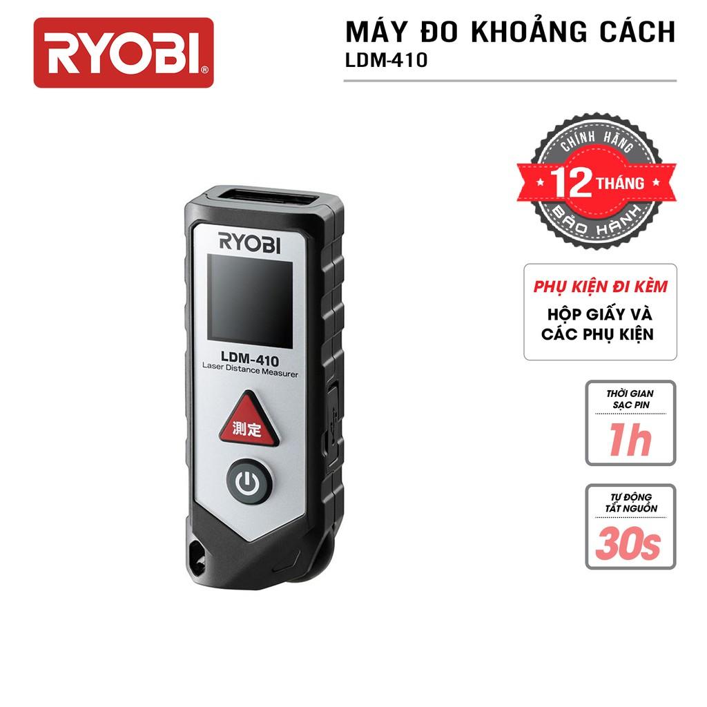 Máy đo khoảng cách laser (laze) RYOBI (KYOCERA) - LDM-410 - Hàng Chính Hãng