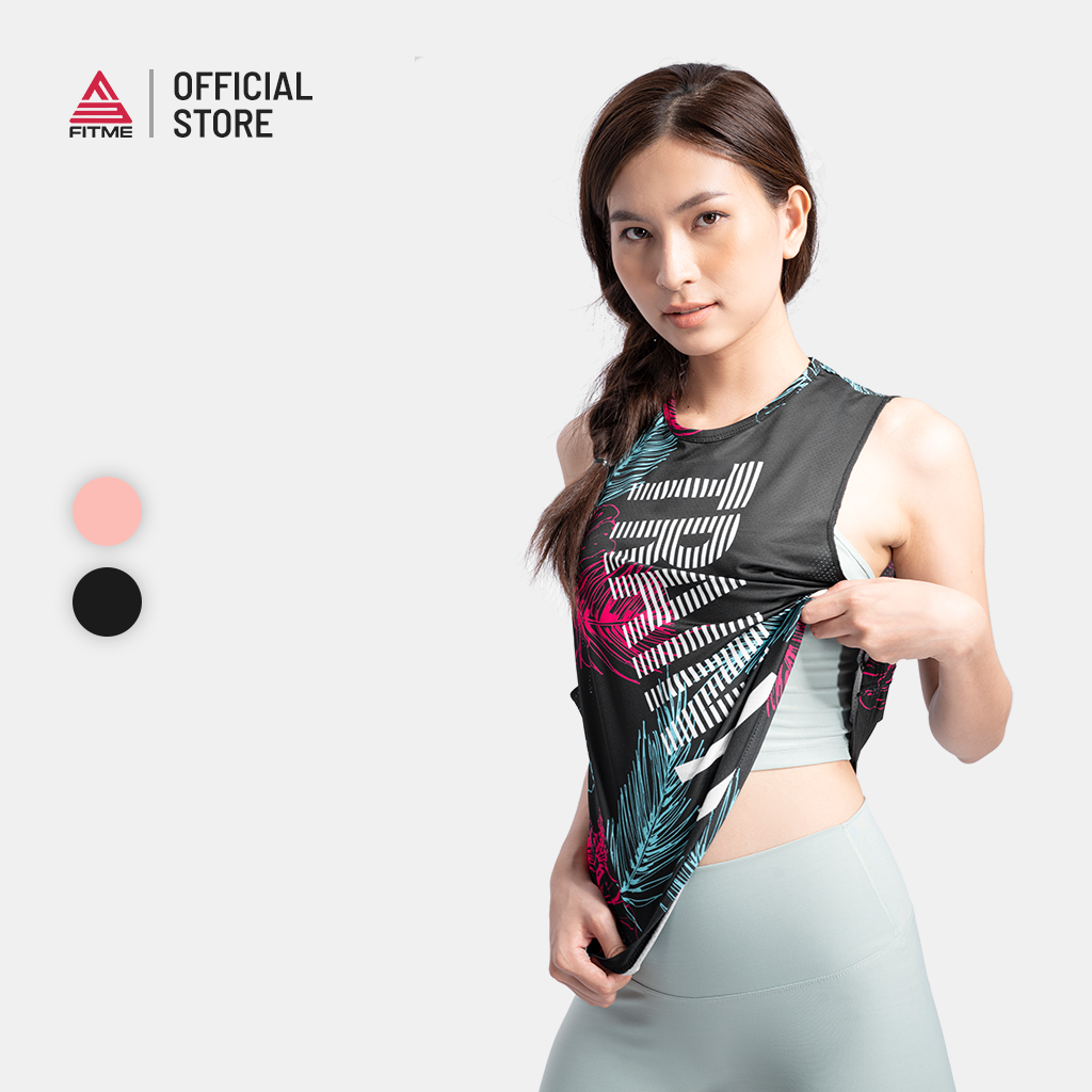 Áo tanktop thể thao nữ Fitme Train chất thun thể thao phù hợp khoác ngoài tập gym và yoga cao cấp