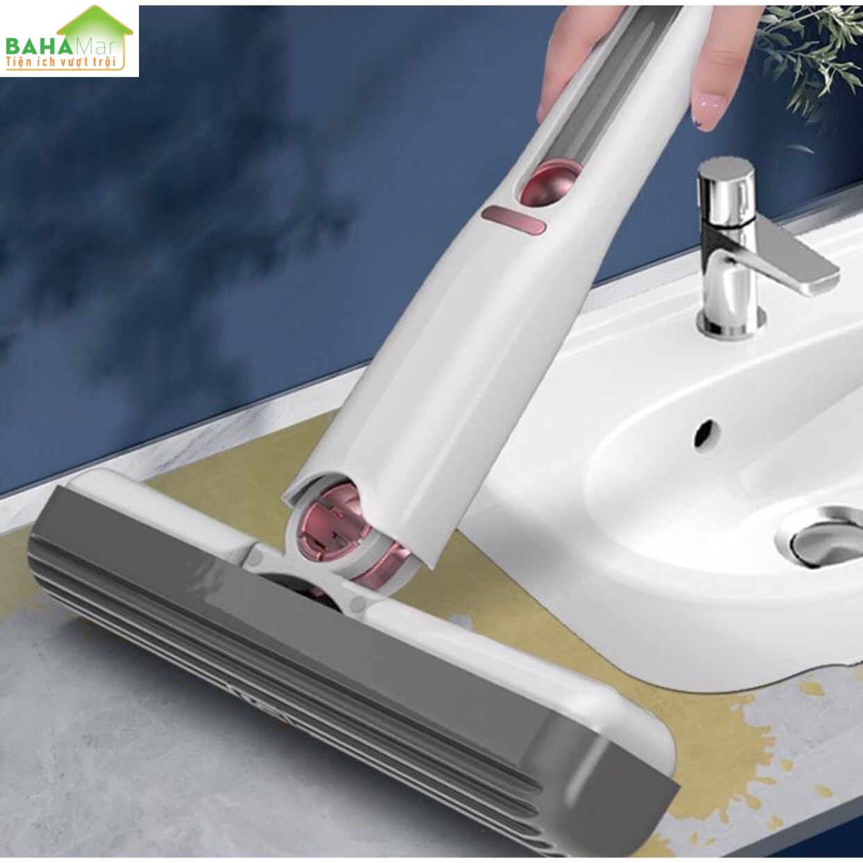 CÂY LAU MINI ĐA NĂNG VÀ THÔNG MINH TỰ VẮT GẤP GỌN SIÊU THẤM HÚT TIỆN DỤNG LAU DỌN "BAHAMAR" Làm sạch mạnh mẽ, có thể lau nhiều loại bề mặt : kính, đá, sàn nhà, sàn bếp, bàn vệ sinh, bàn học...