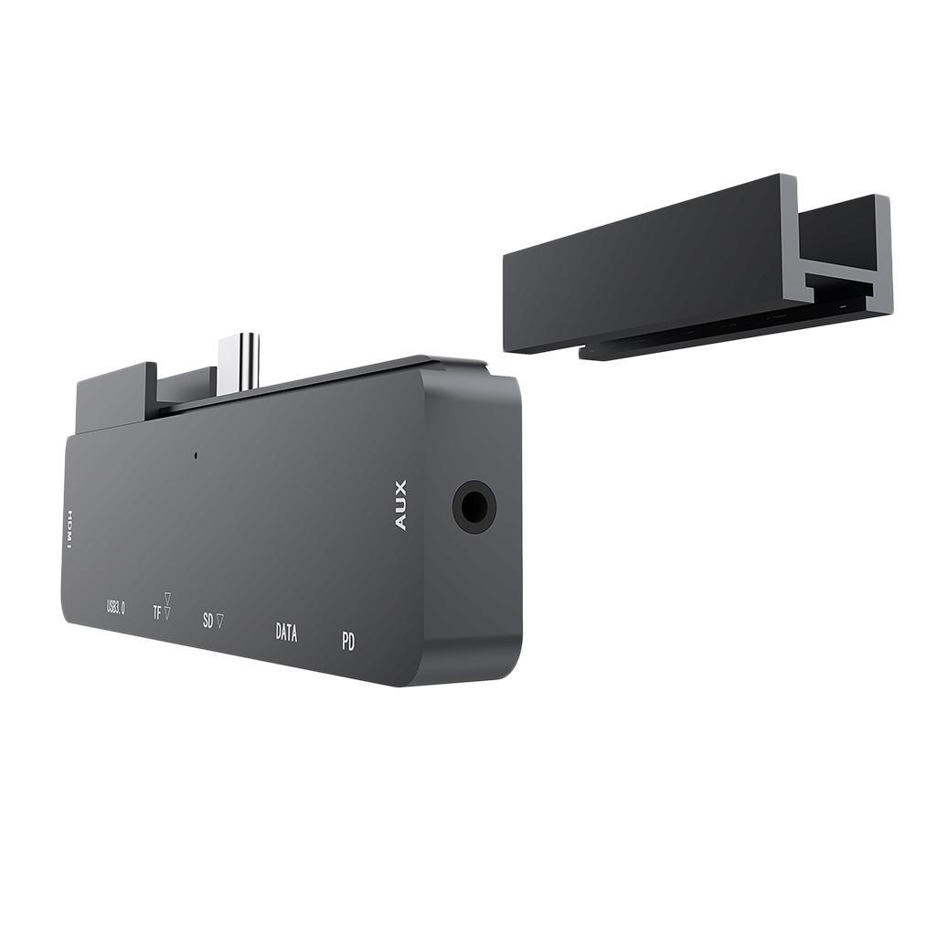 C Hub,7 in 1 USB C Adapter with Gigabit Ethernet Port, PD Type C Charging Port,