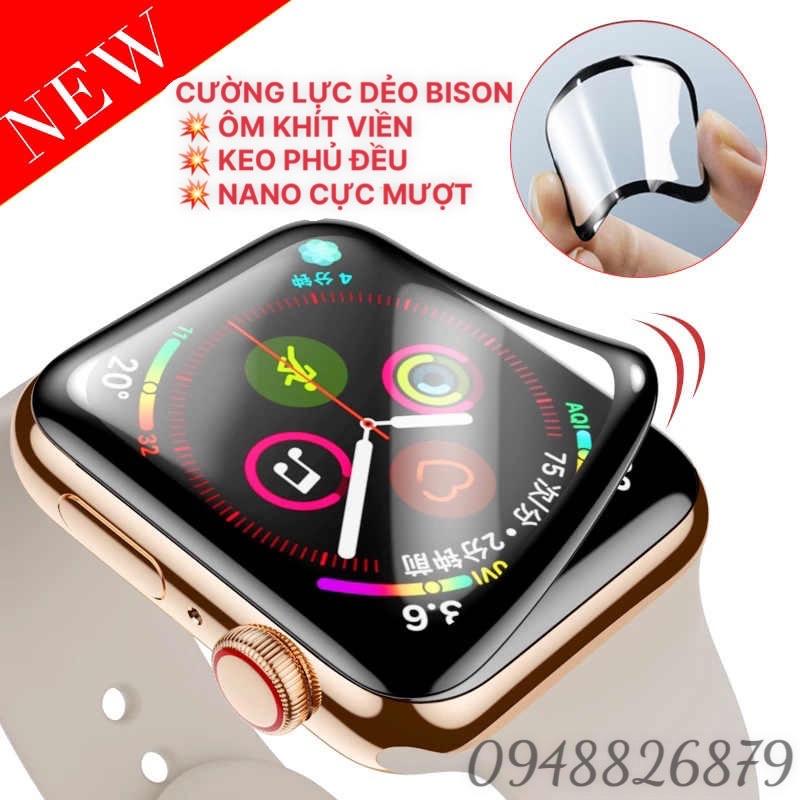 Cường Lực dành Cho Apple Watch - cường lực Dẻo BISON Dành cho Các Model 38mm | 40mm | 42mm | 44mm