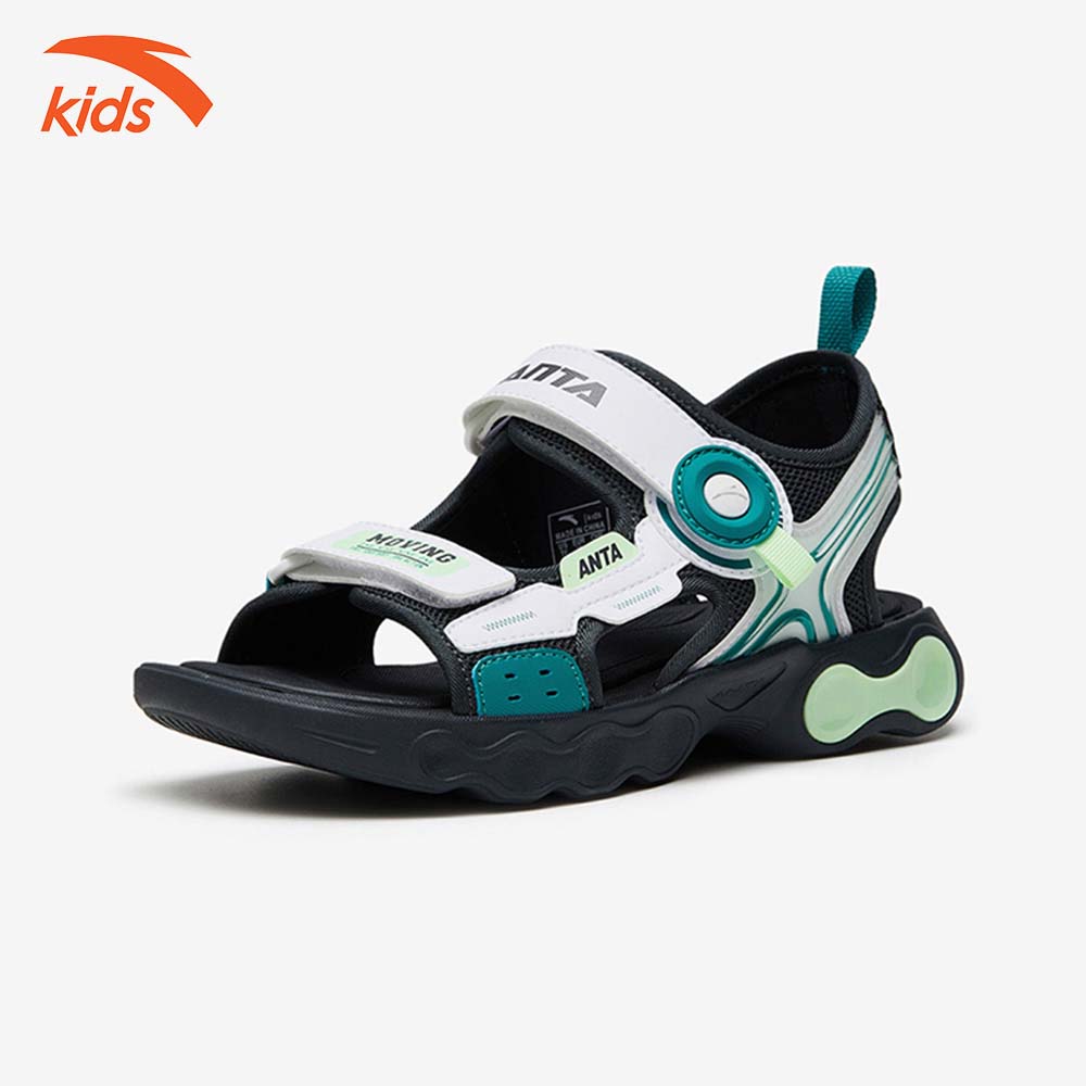 Sandals thời trang thể thao bé trai Anta Kids siêu nhẹ, quai dán tiện lợi, thoáng khí W312336987