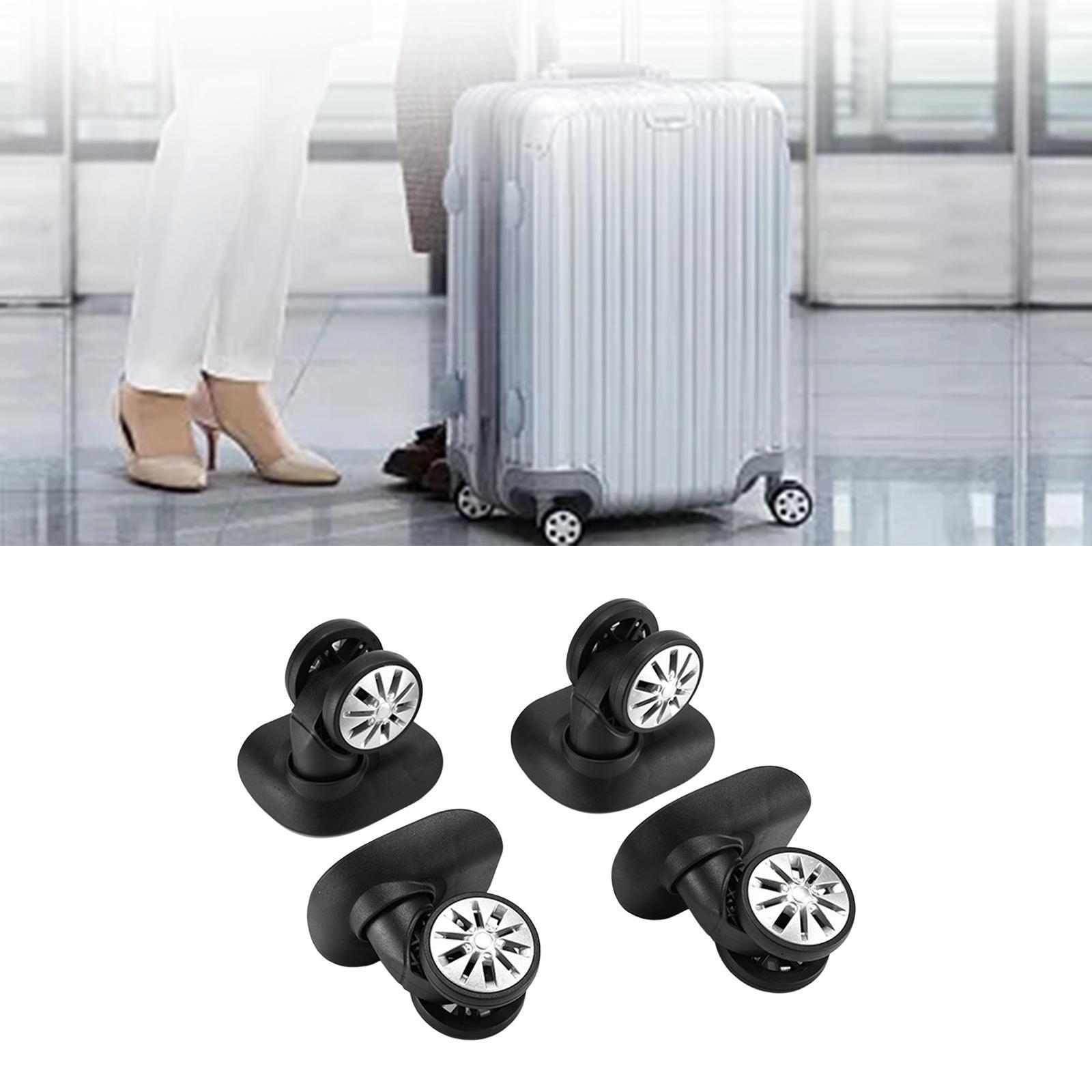 4 Pieces Luggage Wheels Quiet Caster Wheels for Travel Bag Trolley Case