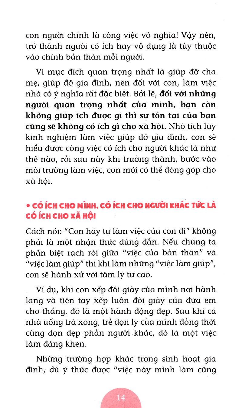 Dạy Con Làm Việc Nhà (Tái Bản)