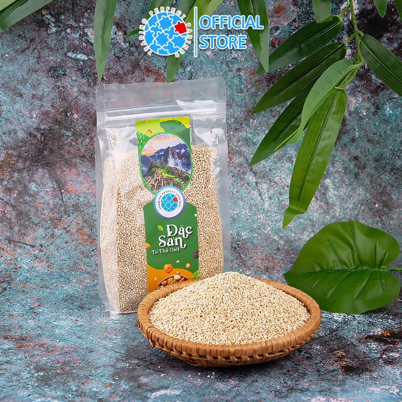 Combo 2 Túi Hạt Quinoa Trắng (Diêm mạch trắng) Hữu Cơ Trading Perfect Partner Túi 500g Nhập Khẩu Từ Peru