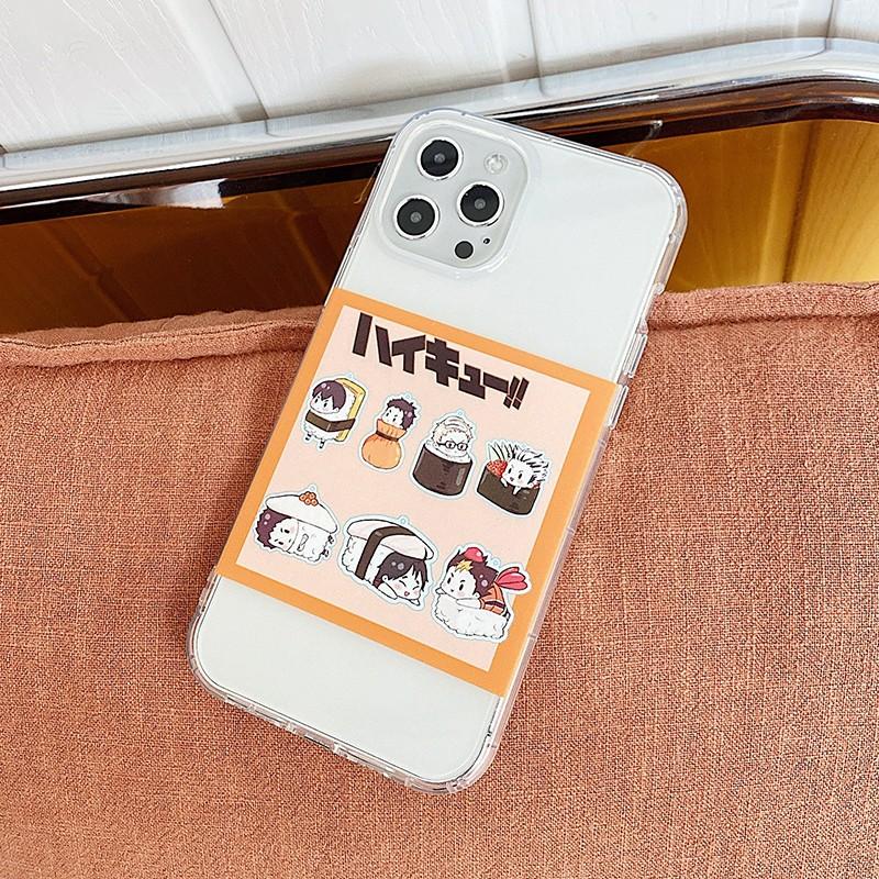 Ốp Lưng Case iPhone Dẻo Siêu Trong Dẻo Không Ngả Màu Shusi Haikyuu Cho 7G/8G đến 12 Promax