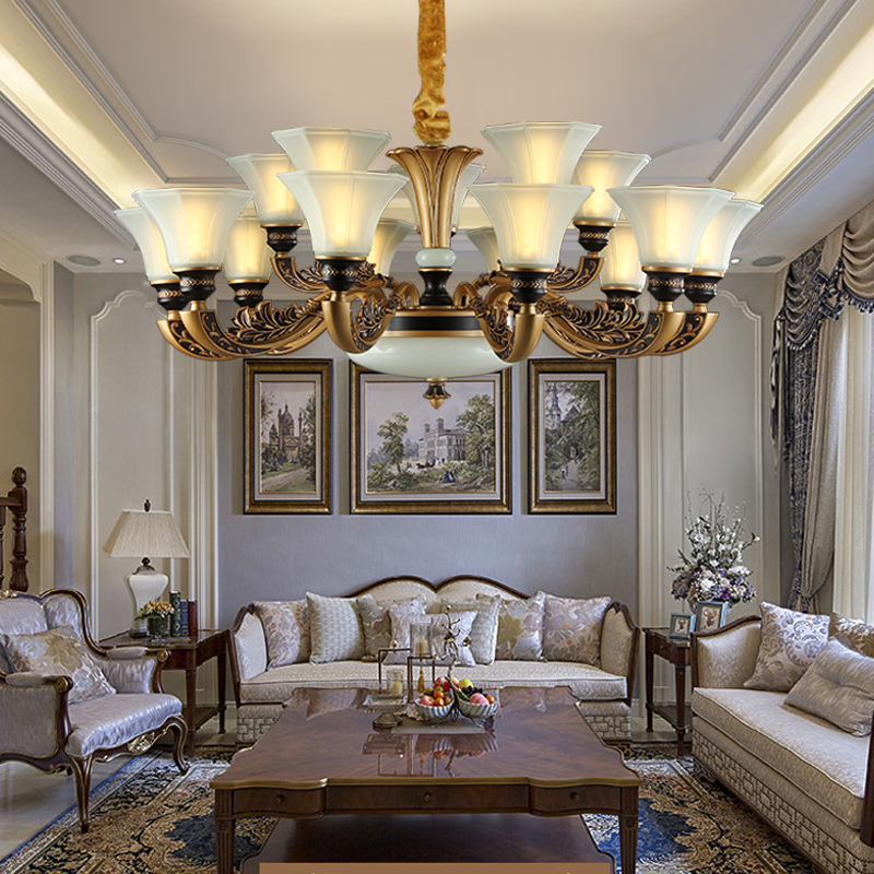 Đèn trần SET phong cách Châu Âu tăng thêm sự sang trọng cho không gian