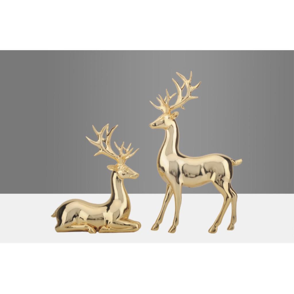 TƯỢNG TUẦN LỘC TRANG TRÍ ĐỂ BÀN GOLDEN COUPLE ALLEY