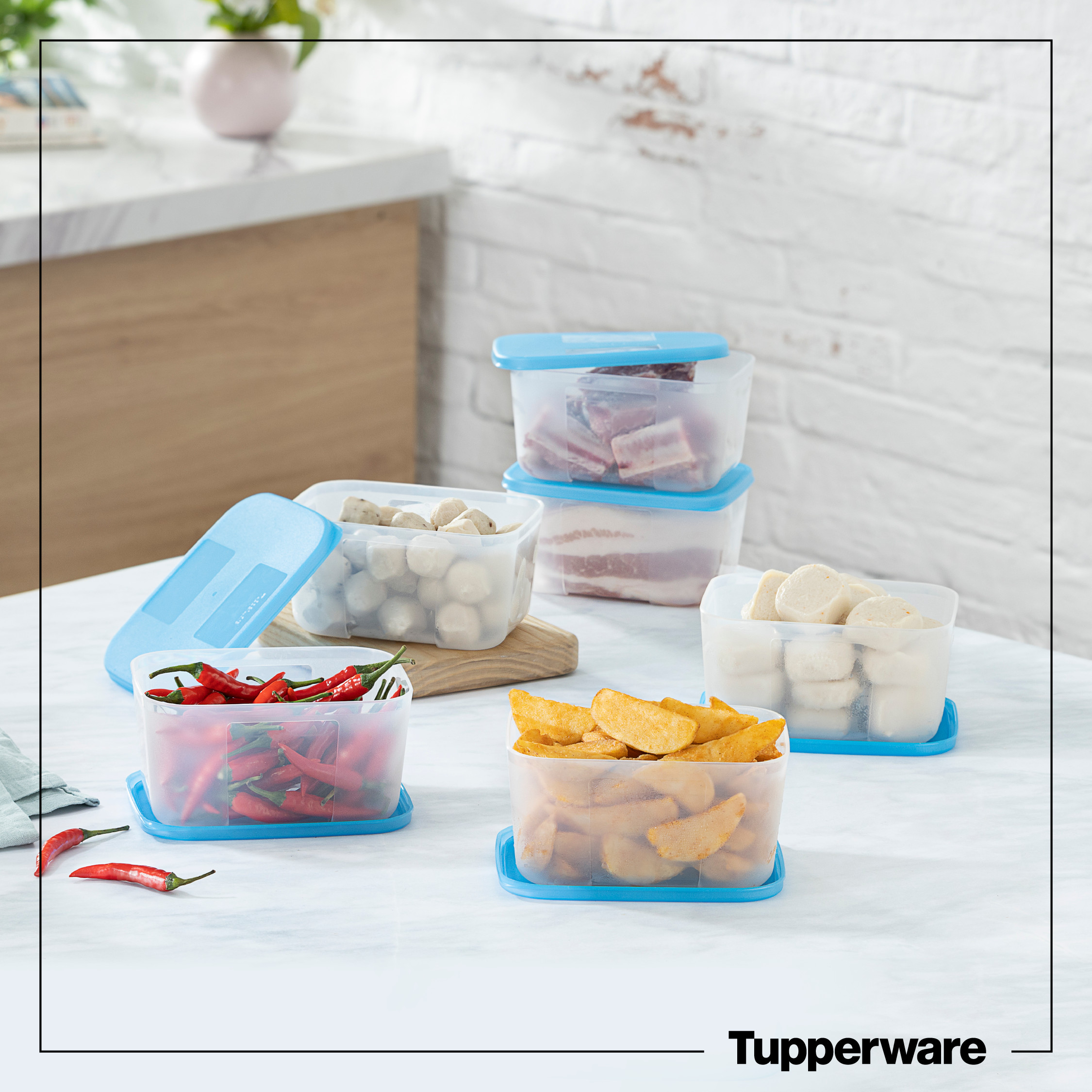 Hình ảnh Bộ Hộp Tupperware Trữ Đông Freezermate 650ml (6 Hộp)